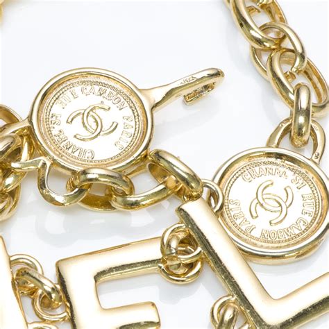 Chanel Letter Charm Belt 